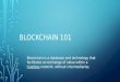 Blockchain 101 presentation