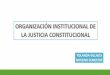 Organización justicia constitucional