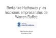 Pablo Martínez Bernal: Berkshire Hathaway y las lecciones empresariales de Warren Buffett