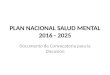 Plan nacional salud mental 2016 2025