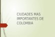 Ciudades mas importantes de colombia