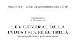 Analisis del Proyecto de Ley Gral de la Industria Eléctrica - Desregulación y Privatización de la ANDE