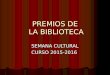 Premios Semana Cultural C.P. Manuel Martínez Blanco 2016