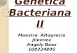Genetica bacteriana ii