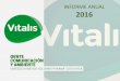 Informe Anual Vitalis 2016