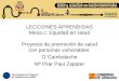 #20RAPPS.Proyecto de promoción de salud con personas vulnerables O´Cambalache. Fundación Cruz Blanca. Pilar Paul. Trabajadora Social. Huesca