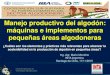 Manejo productivo del algodón: máquinas e implementos para pequeñas áreas algodoneras - Presentación Mario Mondino, INTA Argentina