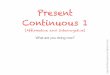 Present continuous1