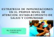Estrategia de trabajo comunitario en las inmunizaciones