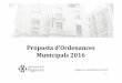 Proposta d'Ordenances Municipals 2016 de l'Ajuntament de Figueres