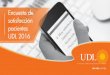 Encuesta de satisfacción UDL 2016