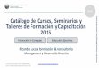 Catálogo 2016 Cursos, Seminarios y Talleres -  Ricardo Lucas Formación y Consultoría