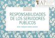 Responsabilidades de los servidores publicos