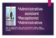 Presentation Administrative-receptionist