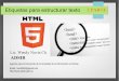 Etiquetas para estructurar texto HTML5 - 2 parte