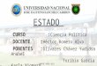 PONENCIA: EL ESTADO / UNJFSC DERECHO III B - 2015 II