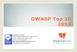 Capacitacion sobre Desarrollo Seguro - SDL / OWASP 2013