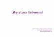 Literatura universal 1r Batx IES Llucmajor