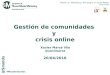 Master SmmUS 2015/2016 - Gestión de comunidades y crisis online