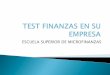 Sesión 01 - Test de finanzas para empresas