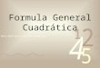 Formula General Cuadrática