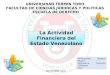 La actividad financiera en Venezuela (Teodoro Mujica)