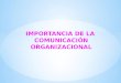 Importancia de la Comunicación Organizacional