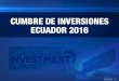 EC 497: Cumbre Inversiones