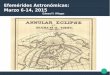 Efemérides Astronómicas Marzo 6-14 2015