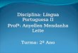 Língua port. ii   sociolinguística