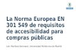 Norma Europea   en 301 549 accesibilidad compras públicas