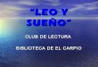 Club de Lectura "Leo y sueño"