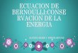 ECUACION DE BERNOULLI:CONSE RVACION DE LA …gomez2010.weebly.com/uploads/5/8/0/2/5802271/... · ECUACION DE BERNOULLI:CONSE RVACION DE LA ENERGIA ... El principio de Bernoulli, 