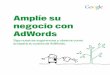 Amplíe su negocio con AdWords - · PDF fileLe damos la bienvenida a «Amplíe su negocio con AdWords», una guía que le ... clave y el texto de los anuncios de su campaña, identificamos