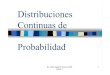Distribuciones Continuas de Probabilidad - cursos.itam.mxcursos.itam.mx/vaguirre/Estadistica_y_Pronostico/G7_Continuas.pdf · Distribución Continua de Probabilidad ... Se desea encontrar