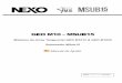 GEO M10 – MSUB15 - nexo-sa.com · PDF file... los profesionales del refuerzo sonoro han usado ... de instalación que pueda soportar el peso del sistema de altavoces; ... en el colgado