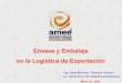 Envase y Embalaje en la Logística de Exportación · PDF fileAdemás de las Normas Mexicanas de envase y embalaje, existen Normas Oficiales relacionadas con la materia como son: Título