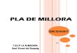 PLA DE MILLORA- C.E.I.P. LA ALMAZARA - … DE MILLO… · RESPONSABLES: Professor tutor del grup, especialista de Llengua Castellana, professor de recolçament, professor de P.T