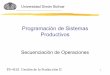 Programación de Sistemas Productivos - prof.usb.veprof.usb.ve/nbaquero/Secuenciacion.pdf · Ruteo de los vehículos en la distribución de los productos, y la selección de los 