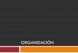 ORGANIZACIÓN -   · PDF fileen que las decisiones ... •Énfasis en el conocimiento de las personas. Departamentalización ... marketing México Núcleo central