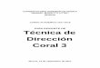 GUÍA DOCENTE DE Técnica de Dirección Coral 3 DOCENTES/Tecnica de direccion coral III.… · cantata/pasiones de J.S.Bach. Análisis de la obra y trabajo de memorización de la