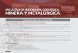 FACULTAD DE INGENIERÍA GEOLÓGICA, MINERA Y …posgrado.uni.edu.pe/wp-content/uploads/2017/06/11-maestria-minera.… · Ingeniería de Minas e Ingeniería Metalúrgica, ... etc.-