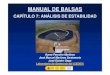 MANUAL DE BALSAS -  · PDF fileempleando los métodos habituales de cálculo de estabilidad de taludes en suelos, ... mediante el mét d d tátiétodo seudoestático”