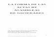 LA FORMA DE LAS ACTAS DE ASAMBLEAS - …acervonotarios.com/files/La forma de las actas de asembleas.pdf · DISPOSICIONES LEGALES-----11 LA REALIDAD ACTUAL EN LAS ACTAS ... han sido