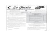 LLa Gacetaa Gaceta L - icnl. · PDF fileDIARIO OFICIAL DE LA REPUBLICA DE HONDURAS LLLa Gacetaa Gaceta ... 289-2013, 299-2013, ... 10 DE FEBRERO DEL 2014 No. 33,351 “La Gaceta”