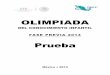 OLIMPIADA -   · PDF fileolimpiada del conocimiento infantil fase previa el ciclón relato méxico 2014
