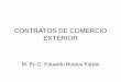 CONTRATOS DE COMERCIO EXTERIOR - · PDF filecontratos mÁs usuales en el comercio internacional ... arrendamiento, etc contrato de transporte contrato de compra venta internacional