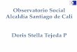 Observatorio Social Alcaldía Santiago de Cali Doris Stella ...uvsalud.univalle.edu.co/pdf/evento_promesa/presentacion_del_os_07... · Colombia: Forensis 2009 –Instituto Nacional