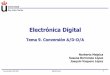Electrónica Digital - · PDF fileConversión A/D-D/A Electrónica 3 1. Introducción • Las variables analógicas requieren una transformación a digital para ser tratadas Cada valor