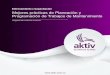 Entrenamiento y Capacitación Mejores prácticas de ...aktiv.com.co/images/PDFs/Cursos-AKTIV-Mejores-practicas-de... · de mantenimiento y la ejecución de talleres con ejercicios